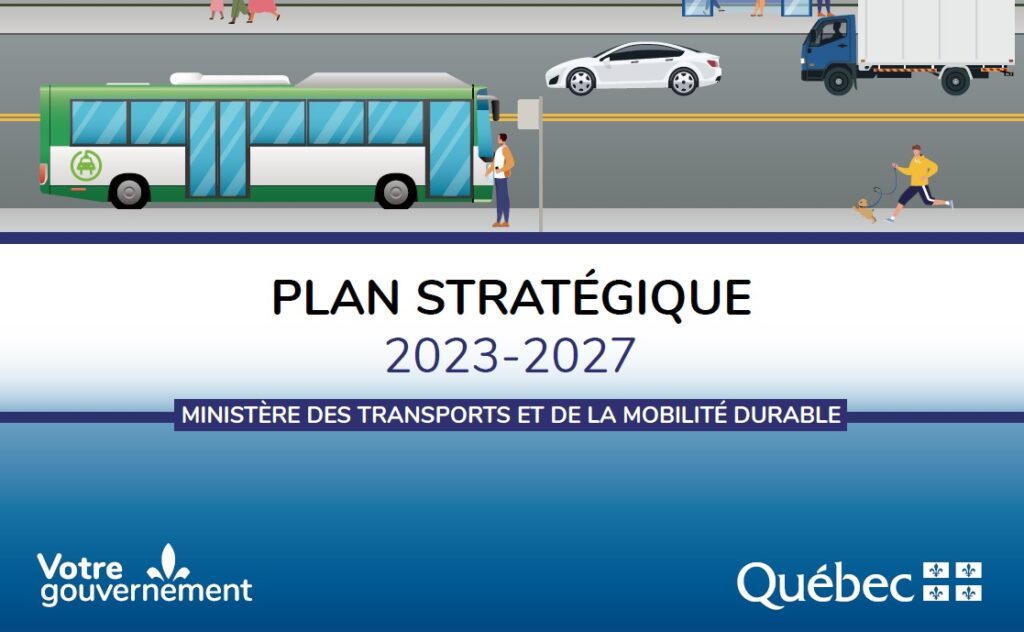 Page couverture du Plan stratégique 2023-2027 du MTMD
