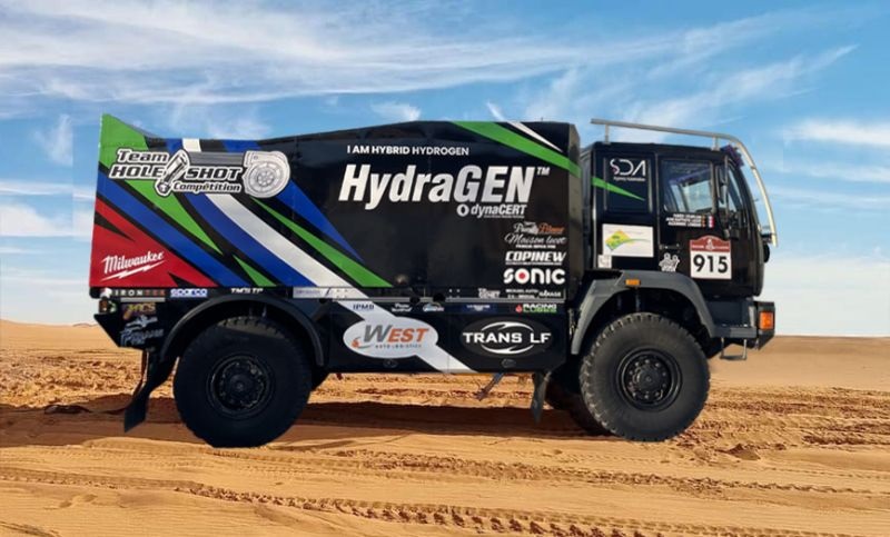 Canadian diesel/hydrogen technology at the Dakar Rally